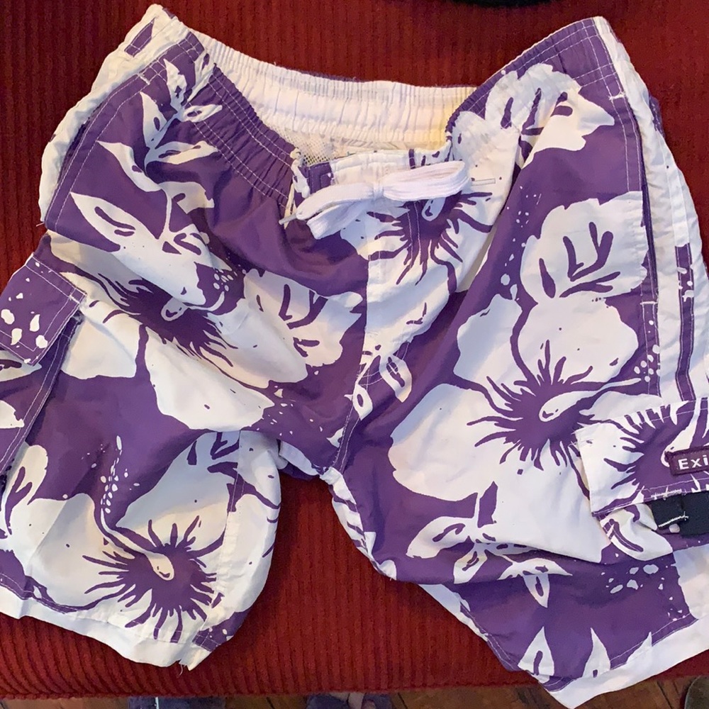 ⚜️ boys EXIST tropical print swim trunks